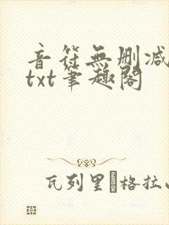 音符无删减全文txt笔趣阁