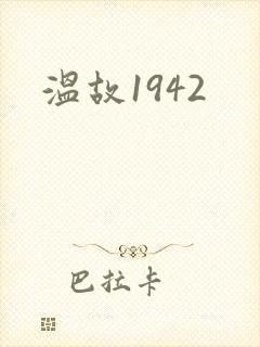 温故1942封面