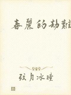 春丽的劫难封面