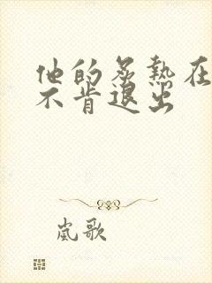 他的炙热在幽静不肯退出封面