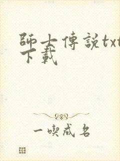 师士传说txt下载