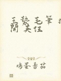 玉势 毛笔 撑开 夹住