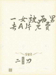 一女被两男桶进去A片免费封面