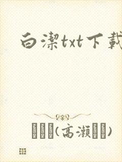 白洁txt下载
