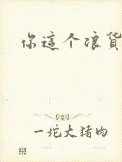 你这个浪货封面