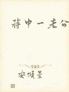 蒋中一老公