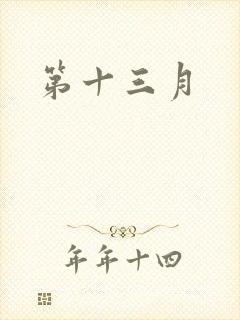 第十三月封面