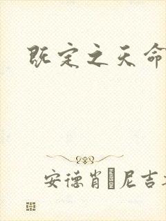 既定之天命封面