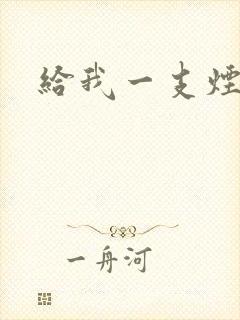 给我一支烟小说封面