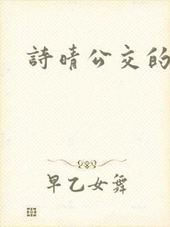 诗晴公交的小说