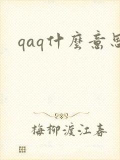 qaq什么意思
