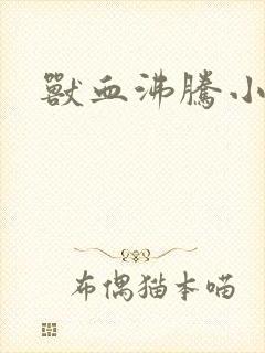 兽血沸腾小说封面