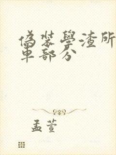 伪装学渣所有开车部分