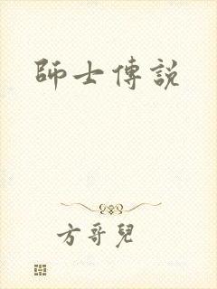 师士传说封面