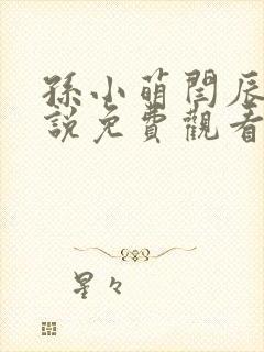 孙小萌闫辰的小说免费观看