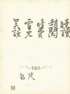 吴雪晴赵晓东小说免费阅读