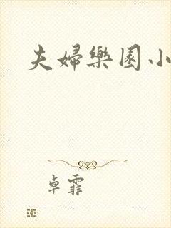 夫妇乐园小说封面