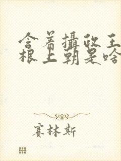 含着摄政王的紫根上朝是啥小说