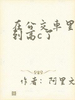 在公交车里c弄到高c了