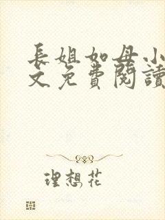 长姐如母小说全文免费阅读封面