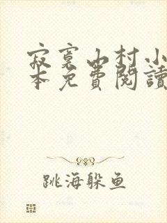 寂寞山村小说全本免费阅读