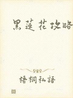 黑莲花攻略手册