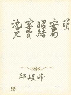 沈宴昭安萌全文免费结局封面