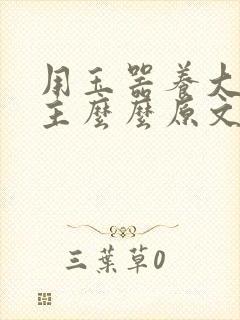 用玉器养大的公主么么原文