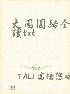 大团圆结全文阅读txt