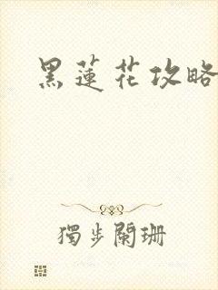 黑莲花攻略手册