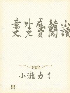 意外成结小说全文免费阅读笔趣阁下载无弹窗