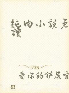 纯肉小说免费阅读