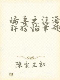 娇妻之泛海之舟许晗怡笔趣阁