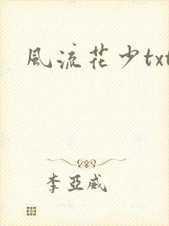 风流花少txt封面