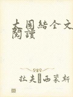 大团结全文免费阅读封面