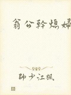 翁公干熄妇封面