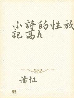 小诗的性放荡日记高h