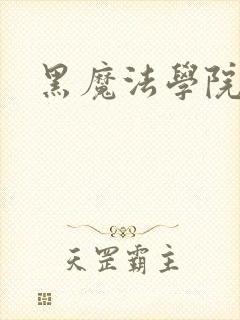 黑魔法学院封面