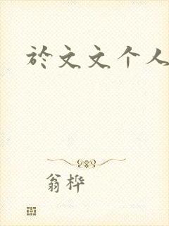 于文文个人简历