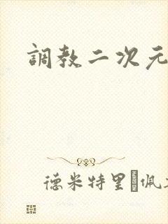 调教二次元封面