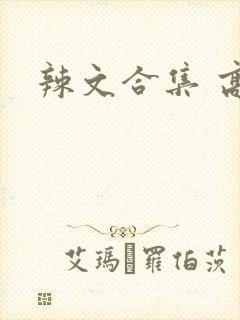 辣文合集 高h