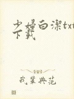少妇白洁txt下载
