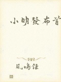 小明发布首页封面