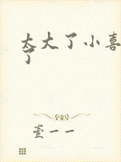 太大了小喜涨死了封面