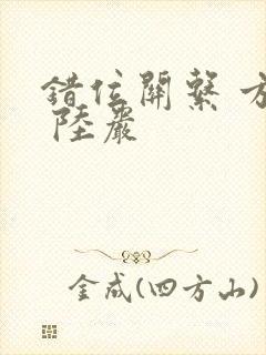 错位关系 方糖 陆岩