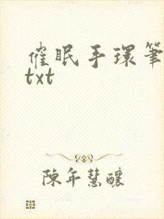 催眠手环笔趣阁txt