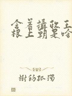 含着摄政王的紫根上朝是啥小说