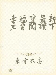 幸福宝最新章节免费阅读下载封面