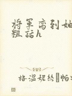 将军脔到她哭h粗话h封面