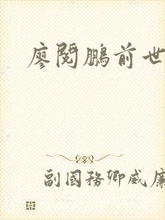 廖阅鹏前世今生